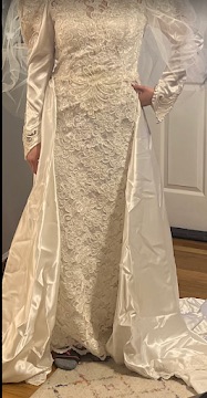 Bridal gown lace and bodice detail work, serving Swansea MA and Eastern Massachusetts