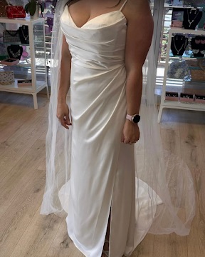 Custom wedding dress fitting session, serving Swansea MA and Eastern Massachusetts