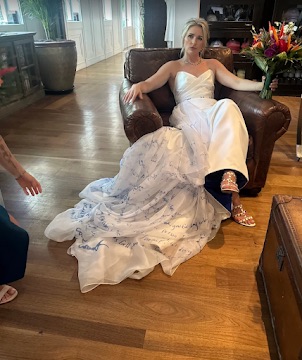 Bridal gown lace and bodice detail work, serving Swansea MA and Eastern Massachusetts